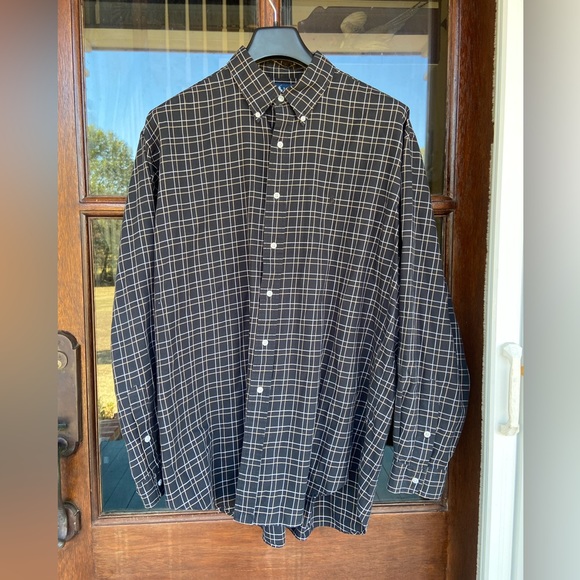 Ralph Lauren Blake‎ button down. Black plaid. XL - Picture 1 of 5